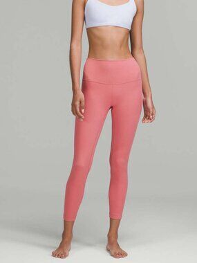 Lululemon Align High-Rise Pant 25" Pink Blossom size 8